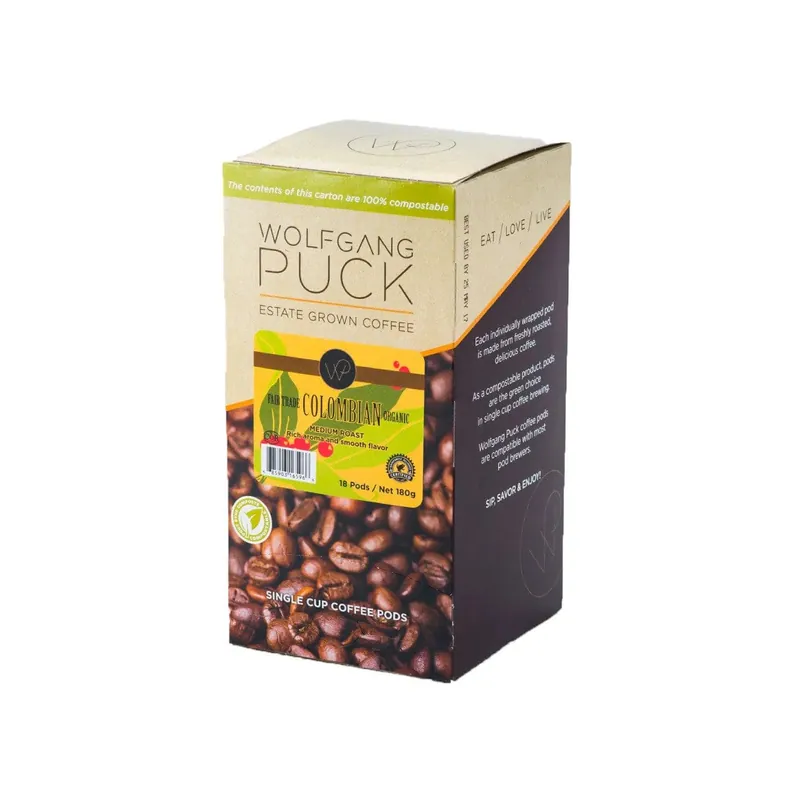 Wolfgang Puck Fair Trade Organic Colombian Pods