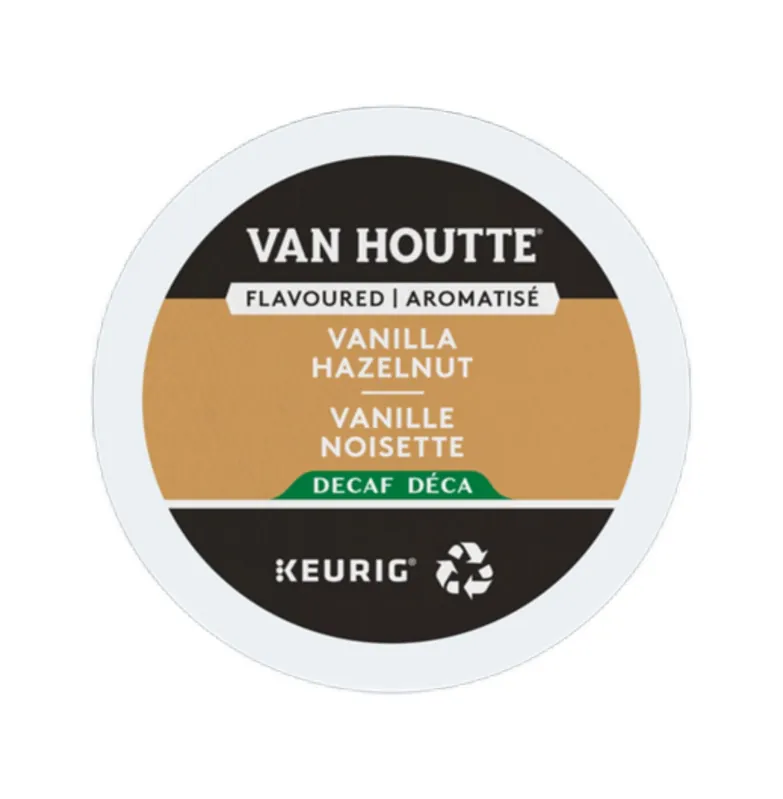 Van Houtte Decaf. Vanilla Hazelnut K-Cup® Pods (Case of 96)