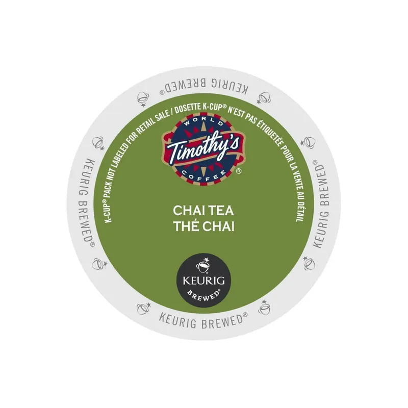 Timothy‘s Chai Tea K-Cup® Pods (Case of 96)
