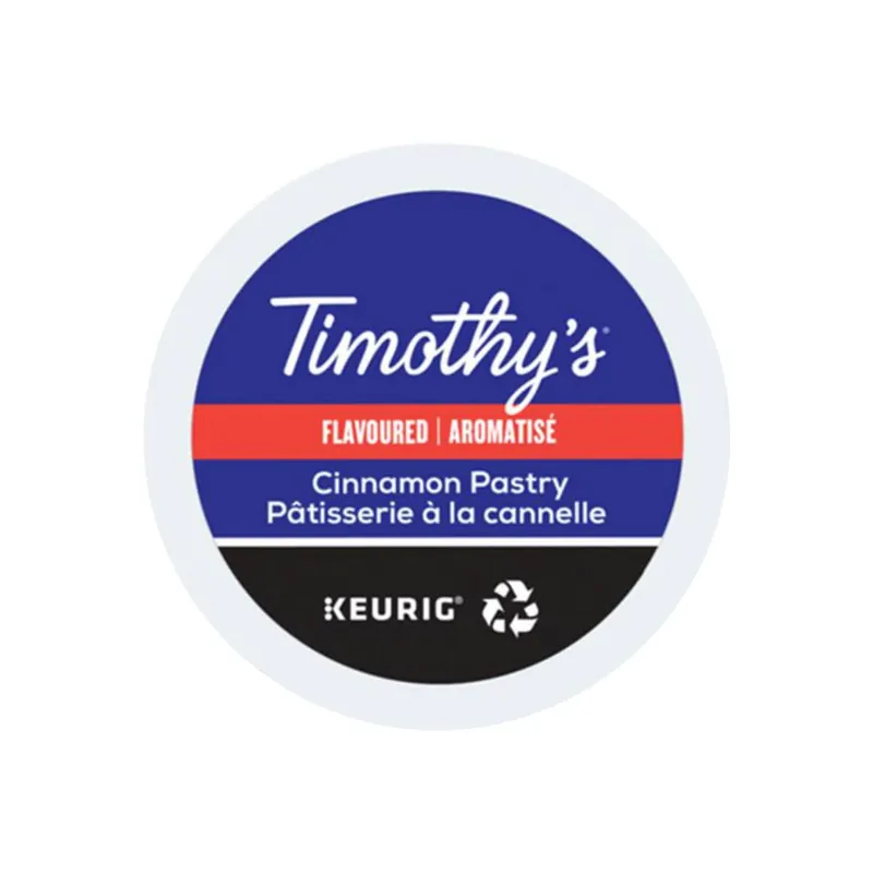 Timothy‘s Cinnamon Pastry K-Cup® Recyclable Pods (Case of 96)