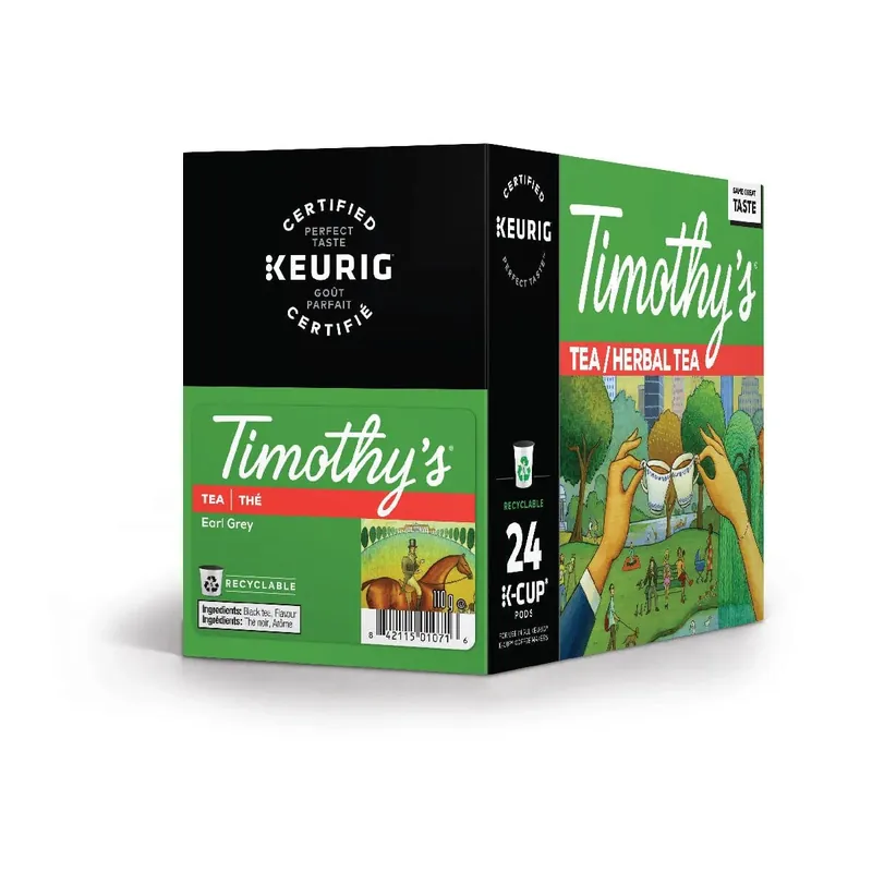 Timothy‘s Earl Grey Tea K-Cup® Recyclable Pods (Case of 96)