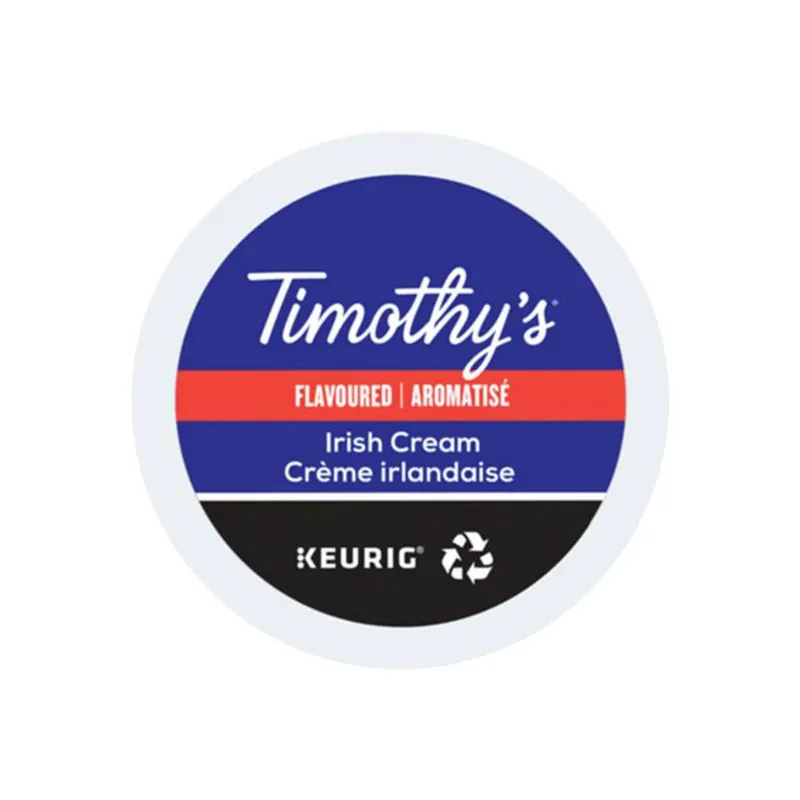 Timothy‘s Irish Cream K-Cup® Recyclable Pods (Case of 96)
