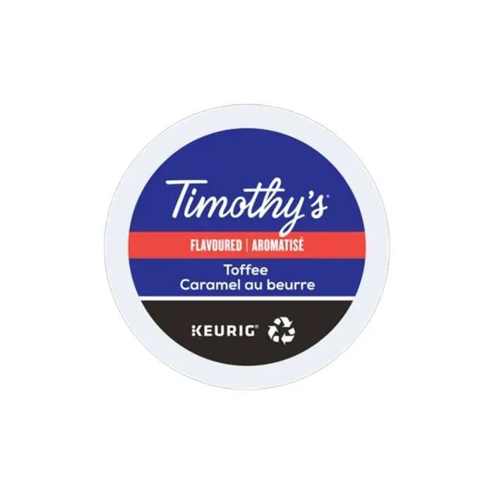 Timothy‘s Toffee (Formerly Winter Carnival) K-Cup® Recyclable Pods (Case of 96)
