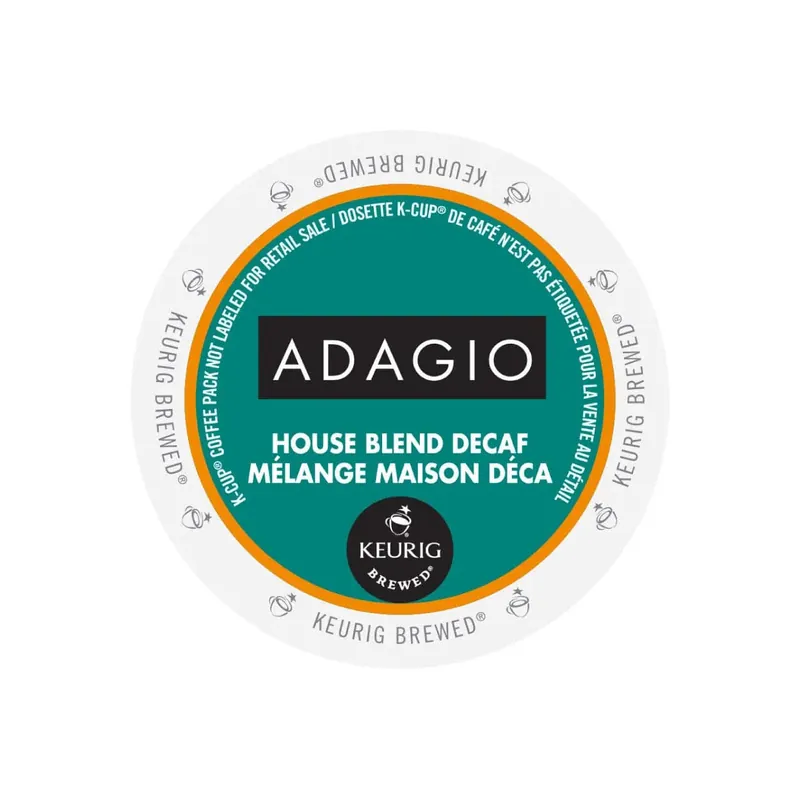 Adagio House Blend Decaf K-Cup® Pods (Case of 96)