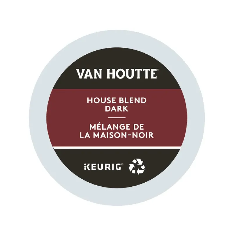 Van Houtte House Blend Dark K-Cup® Recyclable Pods (Case of 96)