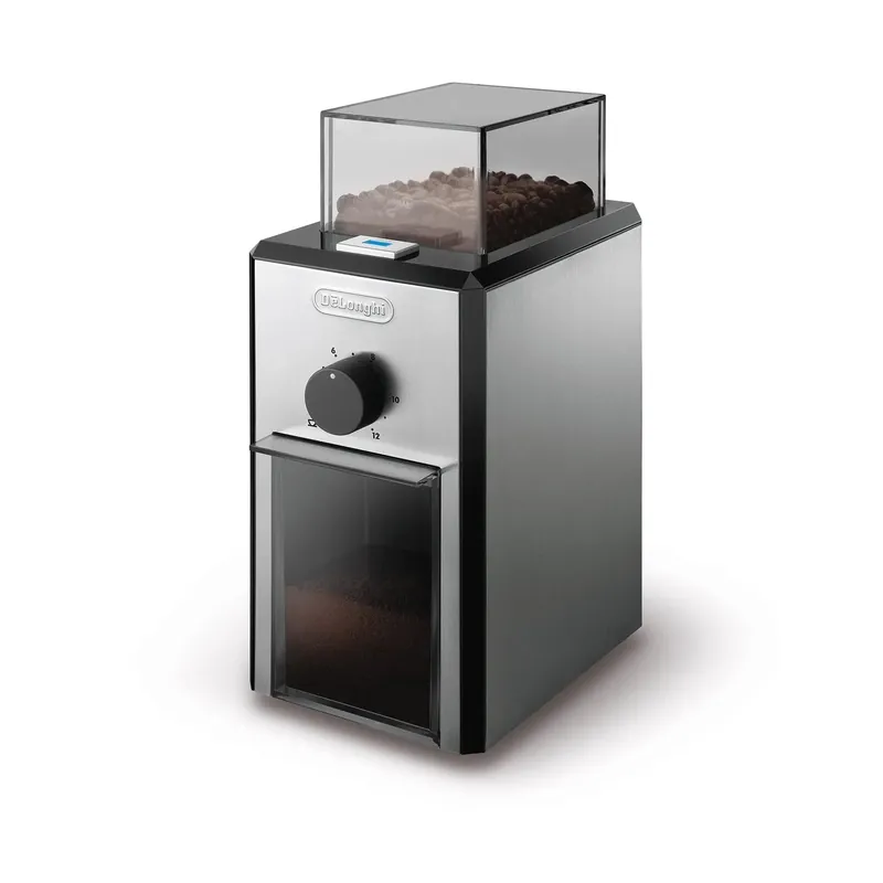 De‘Longhi Conical Burr Grinder Black & Stainless Steel (KG89)