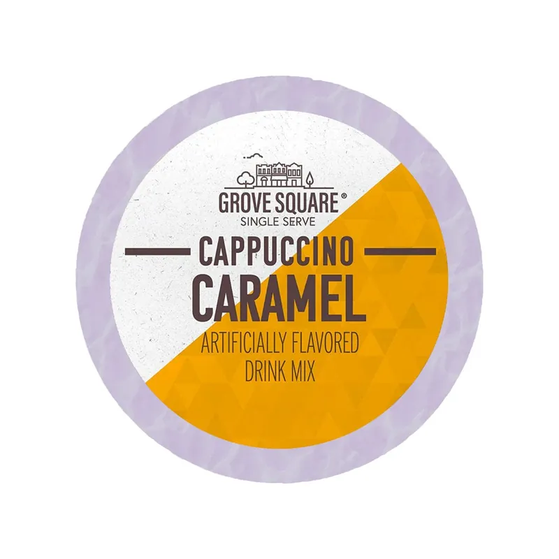 Grove Square Caramel Cappuccino Single Serve Coffee Pods (Case of 96)