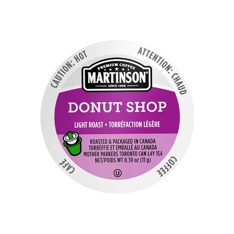 Martinson Coffee Donut Shop Single Serve Pods (Case of 96)