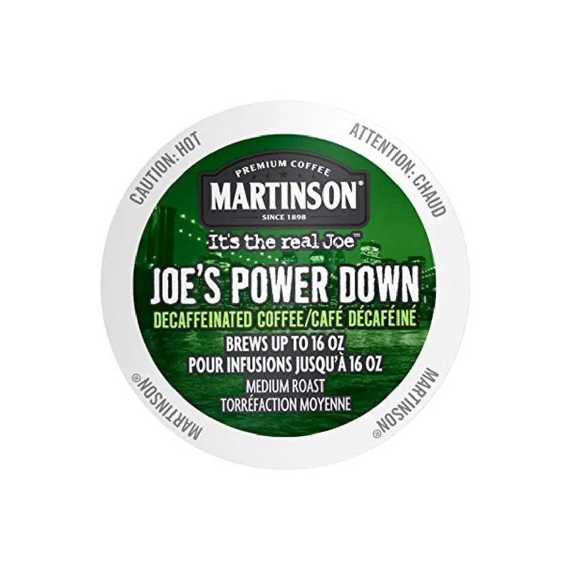 Martinson Coffee Joe‘s Power Down Decaf Single Serve Pods (Case of 96)