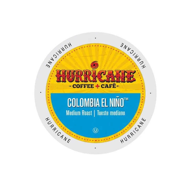 Hurricane Coffee Colombia El Nino Single-Serve Pods (Box of 24)