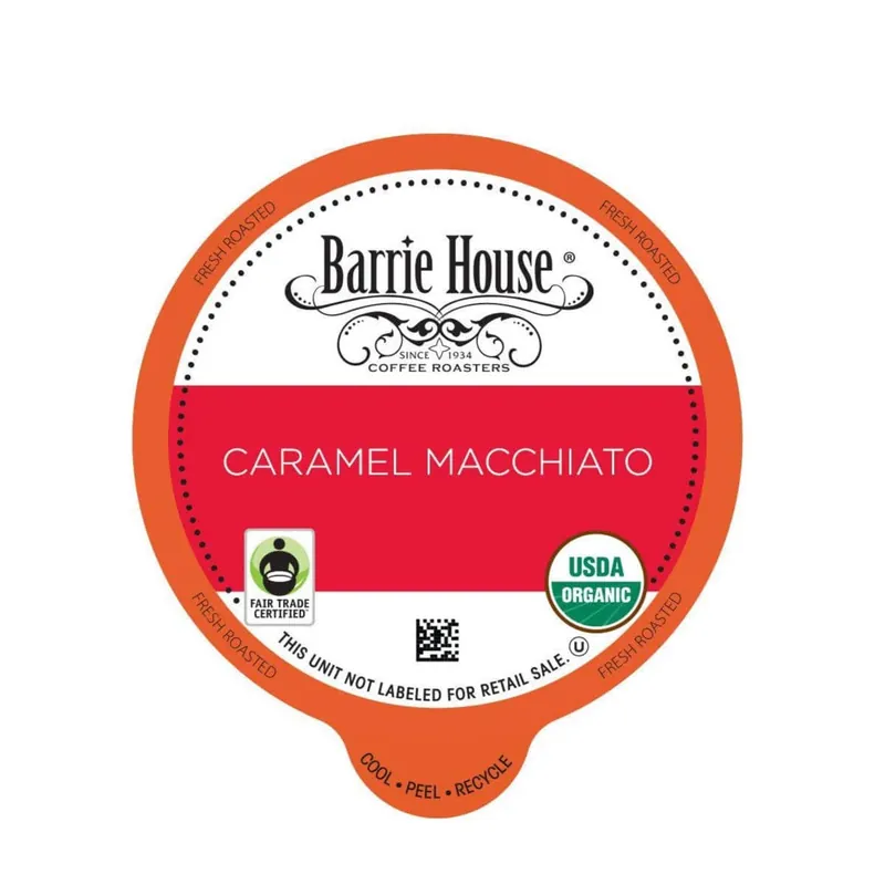Barrie House Fair Trade Caramel Macchiato Single-Serve Coffee Pods (Box of 24)