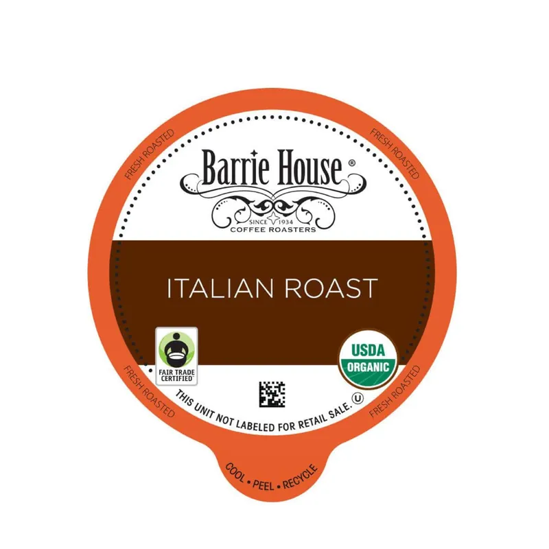 Barrie House Italian Roast Single-Serve Coffee Pods (Box of 24)