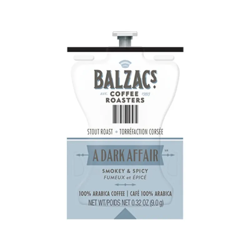 Flavia Balzac‘s A Dark Affair Coffee Freshpacks (Case of 76)