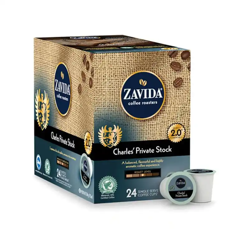Zavida Charles‘ Private Stock Single-Serve Coffee Pods (Box of 24)