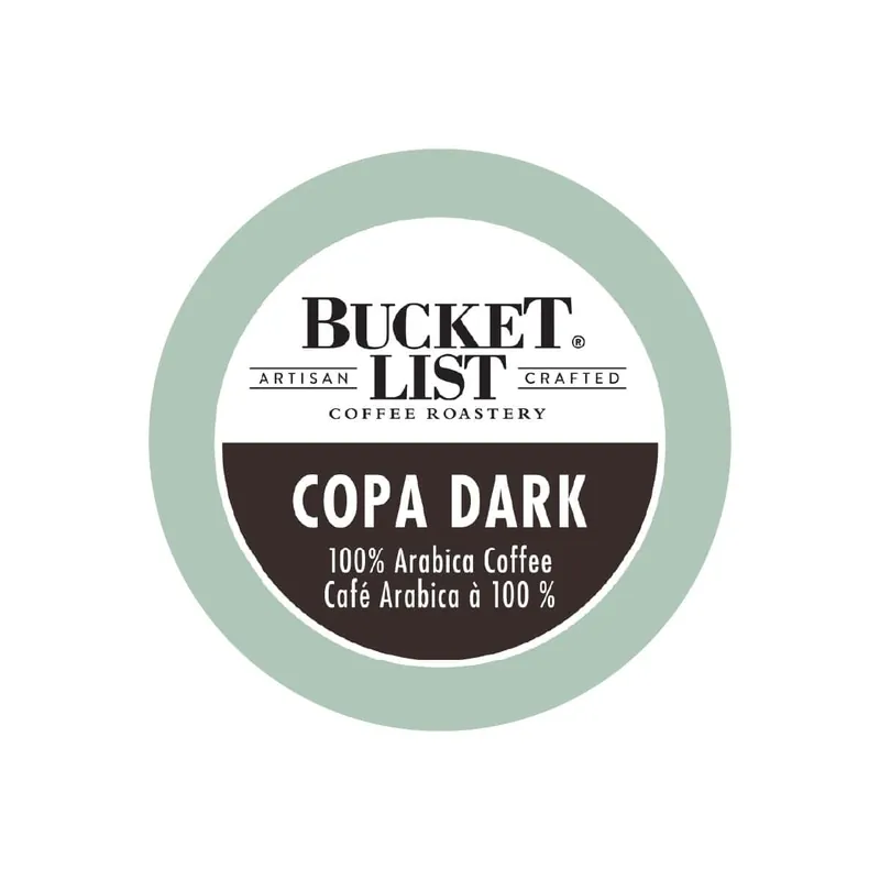 Bucket List Coffee Copa Dark Single Serve Pods (Case of 96)