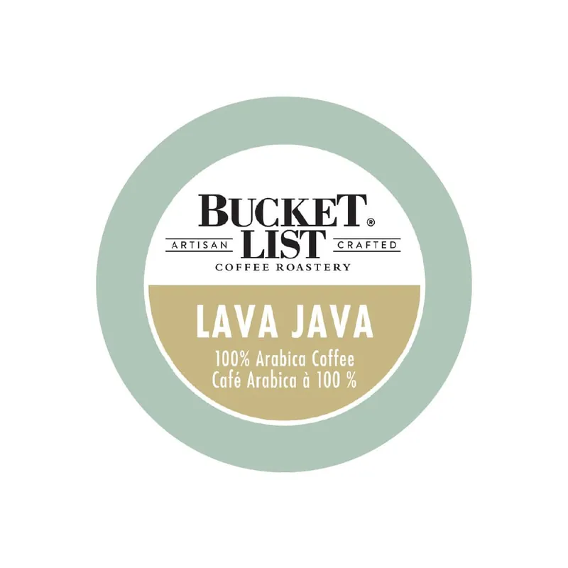 Bucket List Coffee Lava Java Single Serve Pods (Case of 96)