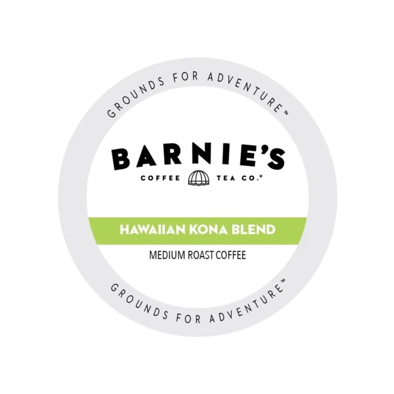 Barnie‘s Hawaiian Kona Blend Single-Serve Coffee Pods (Box of 22)
