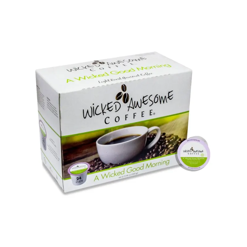 Wicked Awesome‘s Good Morning Single-Serve Coffee Pods (Box of 24)