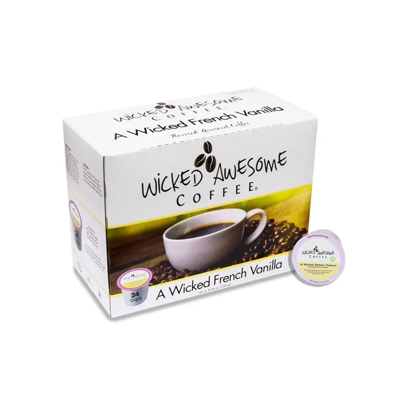 Wicked Awesome‘s French Vanilla Single-Serve Coffee Pods (Case of 96)