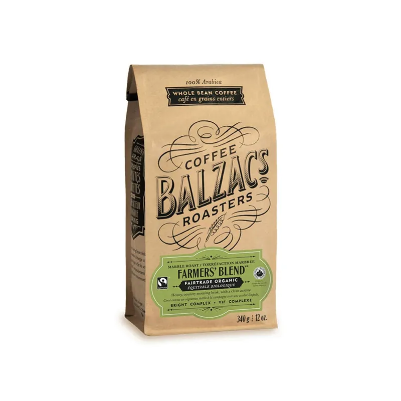 Balzac‘s Fair Trade Farmers‘ Blend Organic Whole Bean Coffee (0.75 lb)