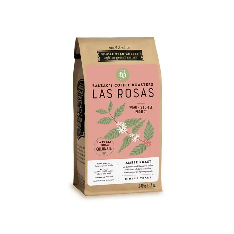 Balzac‘s Las Rosas Colombian Whole Bean Coffee (0.75 lb)