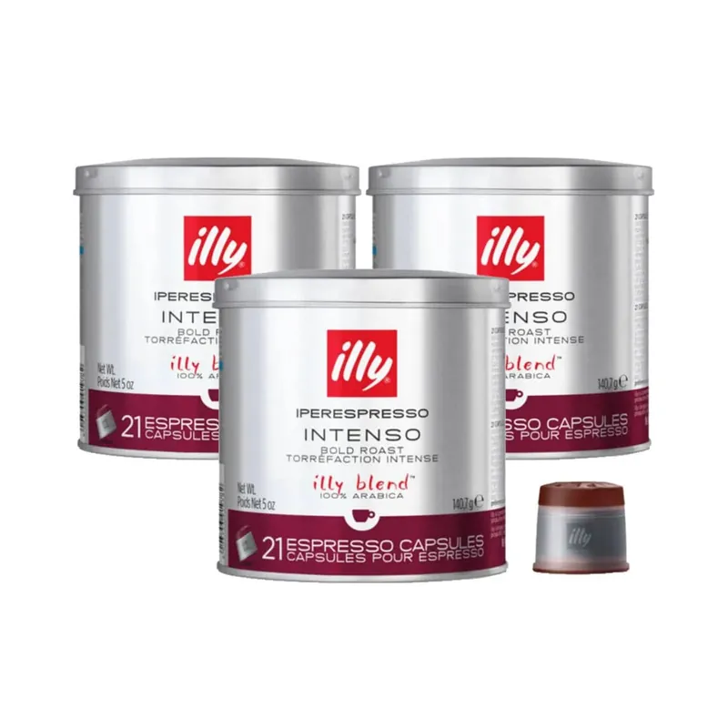 Illy Iperespresso Intenso Dark Espresso Capsules (Case of 63)