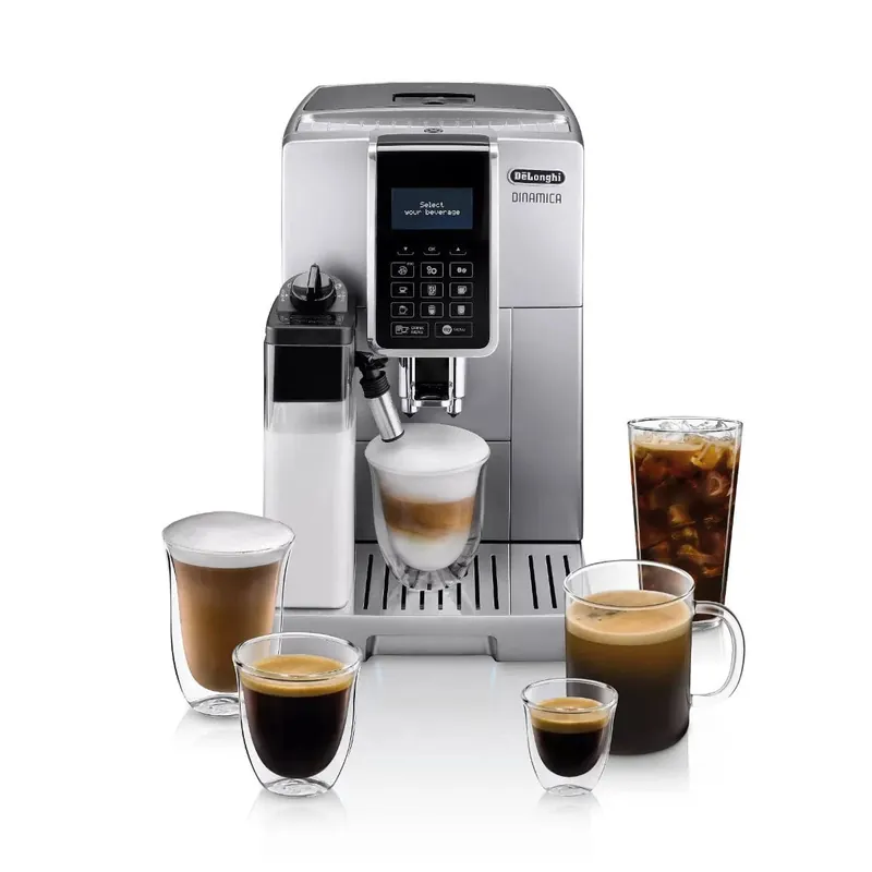 De‘Longhi Dinamica LatteCrema Super Automatic Espresso & Cappuccino Machine ECAM35075SI (Silver)