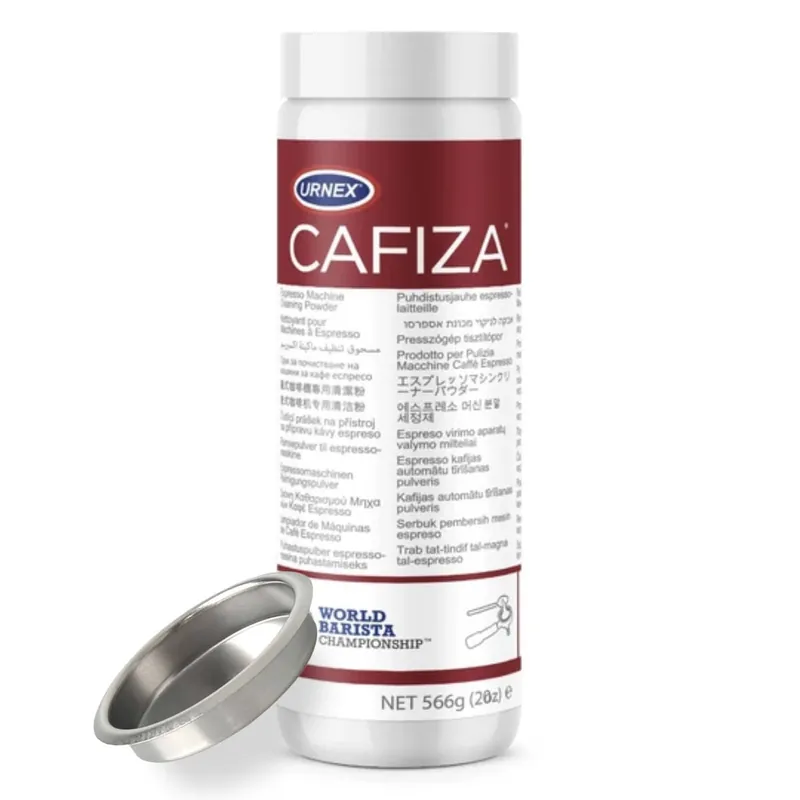 58mm Backflush Cleaning Kit with Blind Basket (58mm) & Urnex Cafiza Cleaning Powder