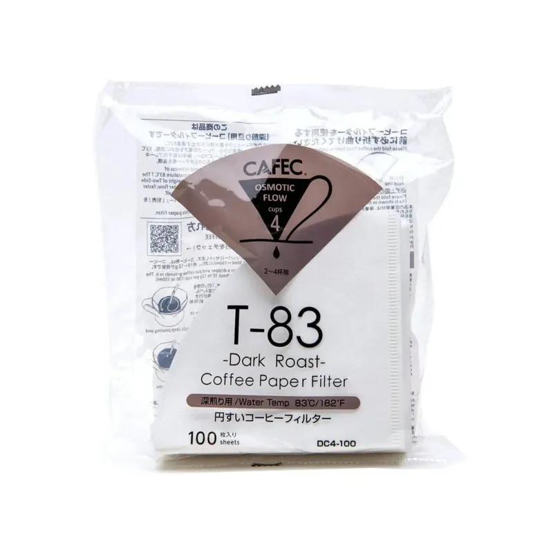 CAFEC Dark Roast Paper Coffee Filter (4 Cups, Size 02)