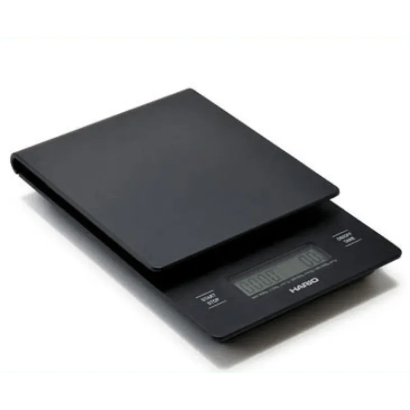 Hario V60 Drip Coffee Scale and Timer Pour-Over Scale (Black)