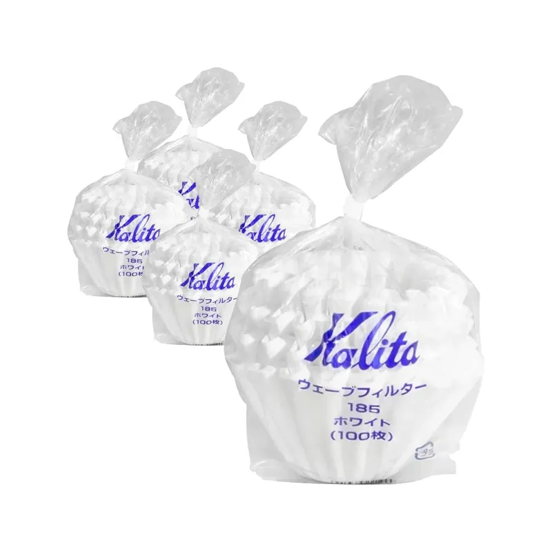 Kalita Wave 185 Coffee Filters White Bulk Value Pack (500)
