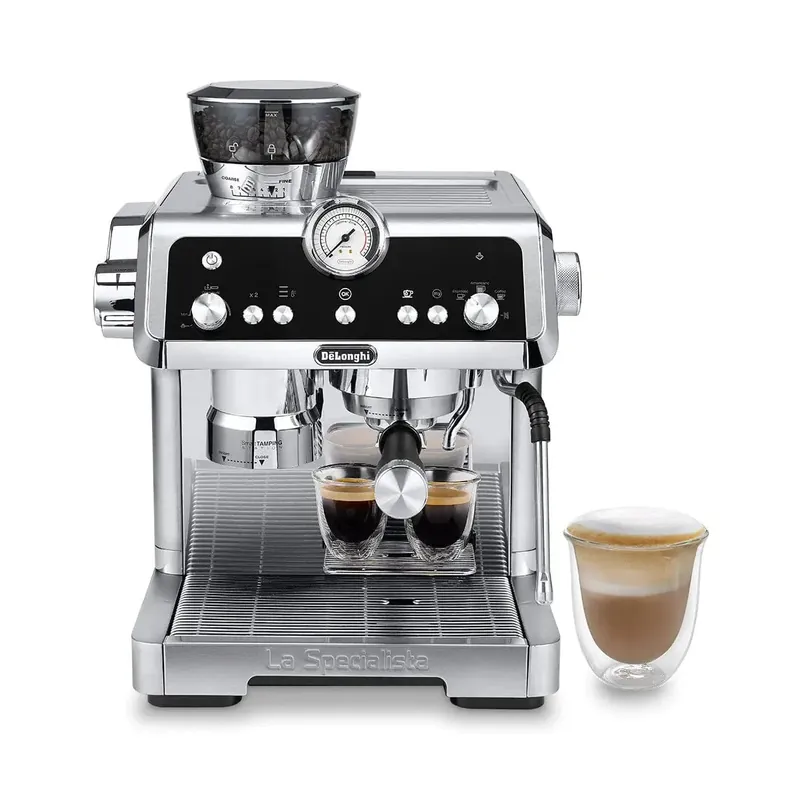 De‘Longhi La Specialista Prestigio Semi-Automatic Espresso Machine EC9355M (Silver)