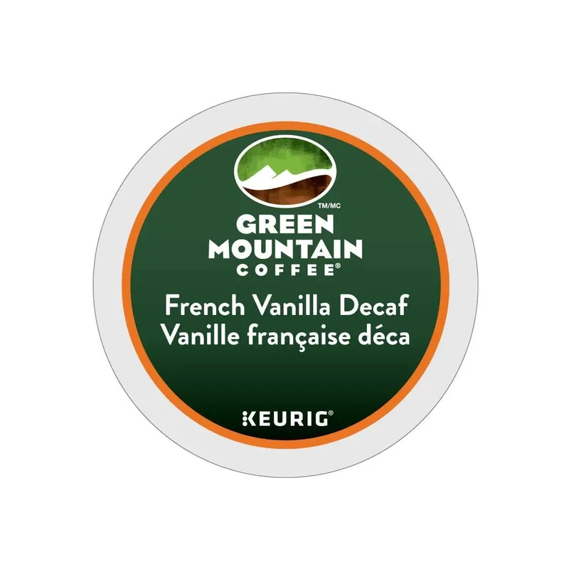 Green Mountain Decaf French Vanilla K-Cup® Pods Best Before Oct 5, 2024 (Box of 24)