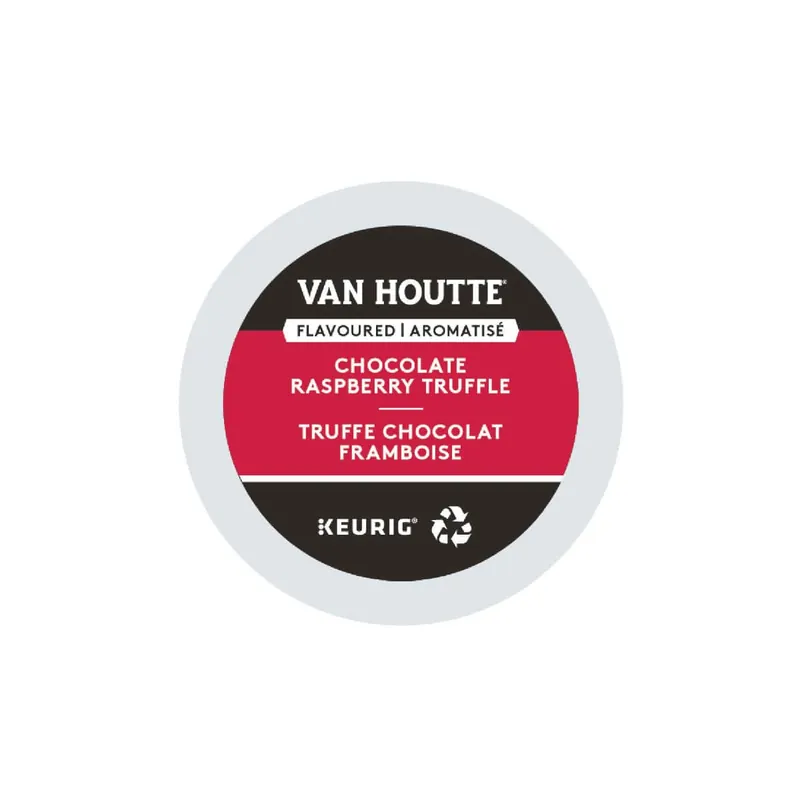 Van Houtte Chocolate Raspberry Truffle K-Cup® Recyclable Pods Best Before November 8, 2024 (Box of 24)