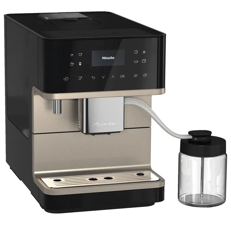 Miele CM 6360 Super Automatic Countertop Coffee & Espresso Machine (Obsidian Black & Steel) - DEMO, UNUSED