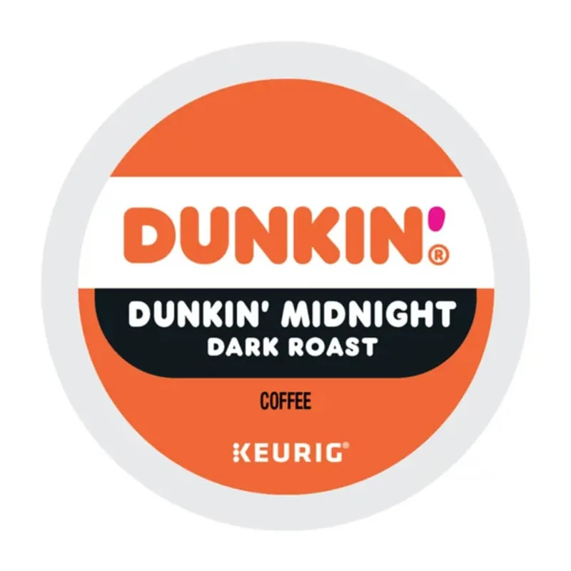 Dunkin‘ Donuts Midnight Dark Roast Coffee K-Cup® Recyclable Pods (Case of 88)