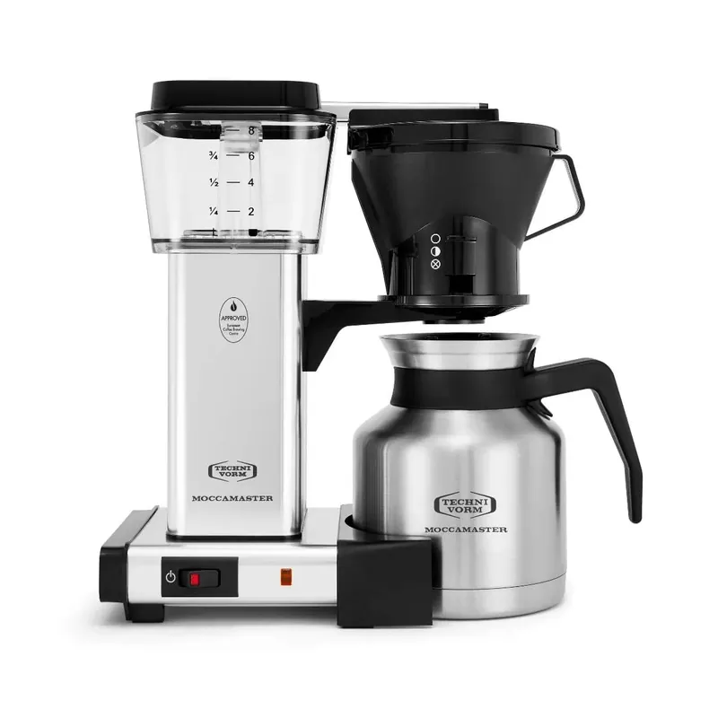 Technivorm Moccamaster KBTS Thermal Carafe Brewer 79212 (Polished Silver)