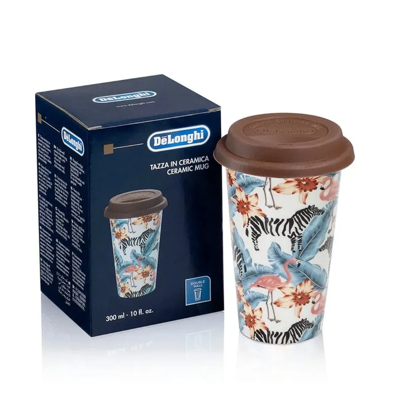 De‘Longhi Double Walled Ceramic Thermal Mug (Animals) DLSC067