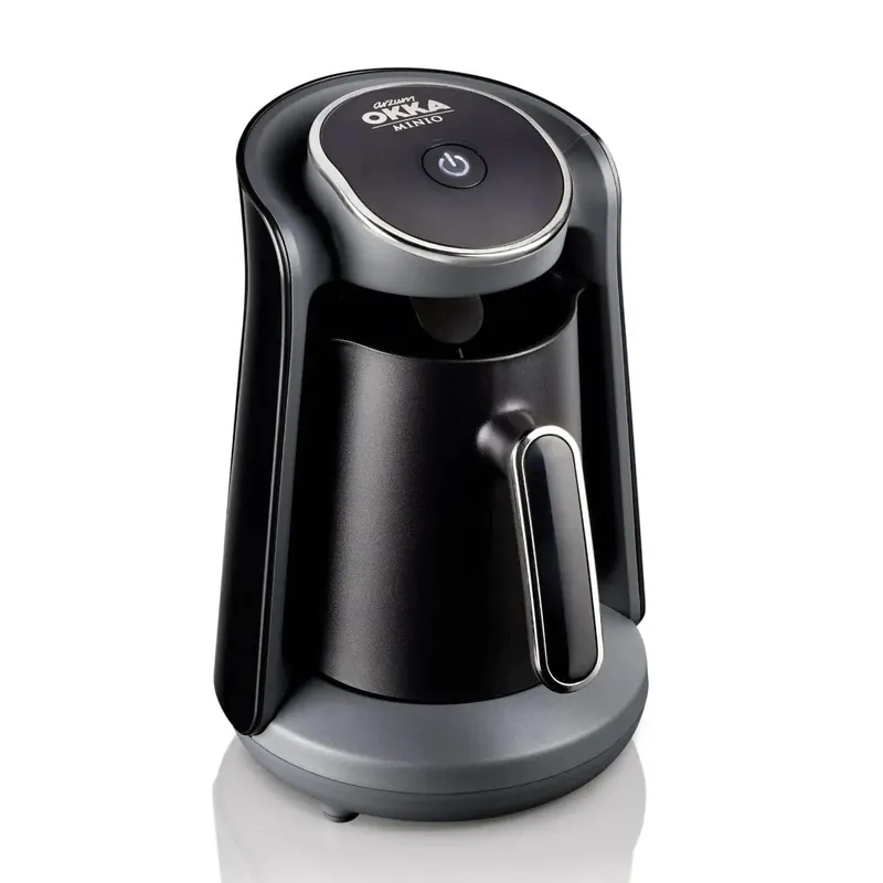 Arzum Okka Minio Automatic Turkish Coffee Machine, 120V, OK004-K (Black/Silver)