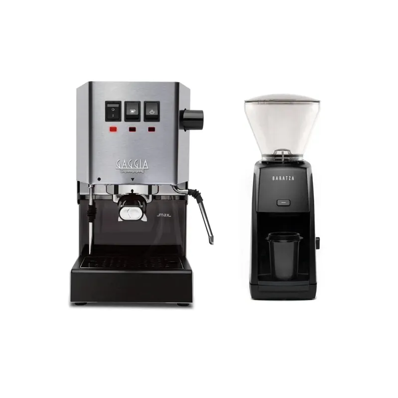 Gaggia Classic E24 Stainless Steel & Baratza Encore ESP Grinder Bundle