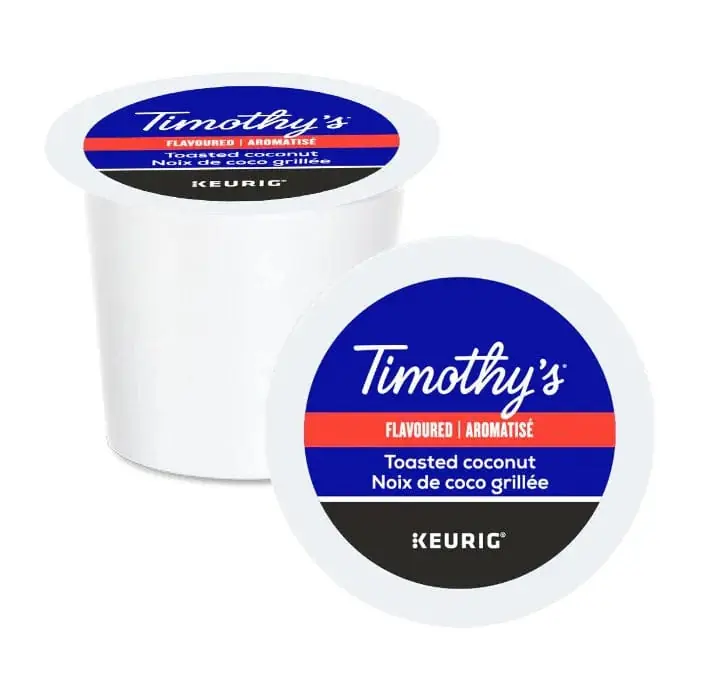 Timothy‘s Toasted Coconut K-Cup® Pods (Case of 96)