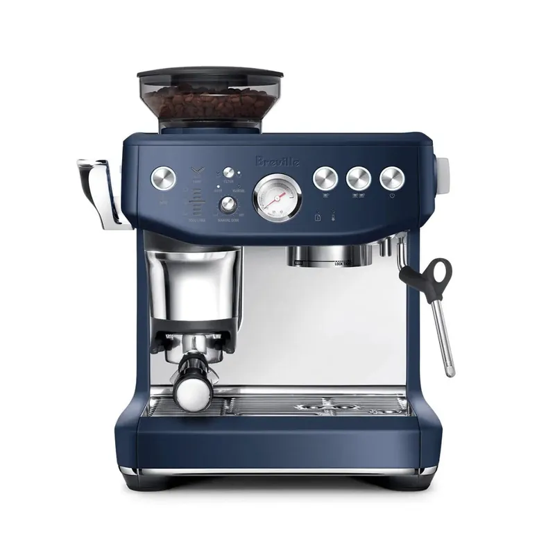 Breville The Barista Express Impress Semi-Automatic Espresso Machine BES876DBL (Damson Blue)