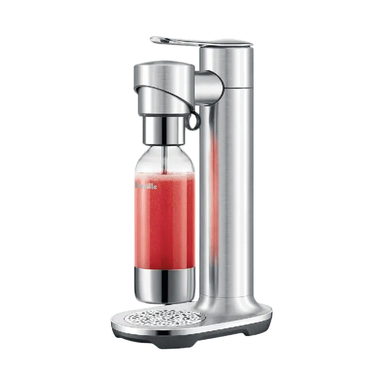 Breville the InFizz Fusion Soda Machine with FusionCap, Sparking Water Maker Maker BCA800BSS0ZNA1 (Brushed Stainless Steel)