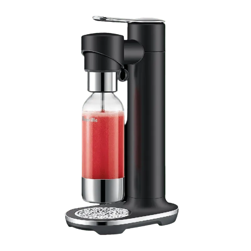 Breville the InFizz Fusion Soda Machine with FusionCap, Sparking Water Maker BCA800BTR0ZNA1 (Black Truffle)