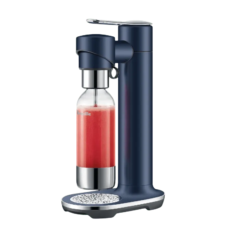Breville the InFizz Fusion Soda Machine with FusionCap, Sparking Water Maker BCA800DBL0ZNA1 (Damson Blue)