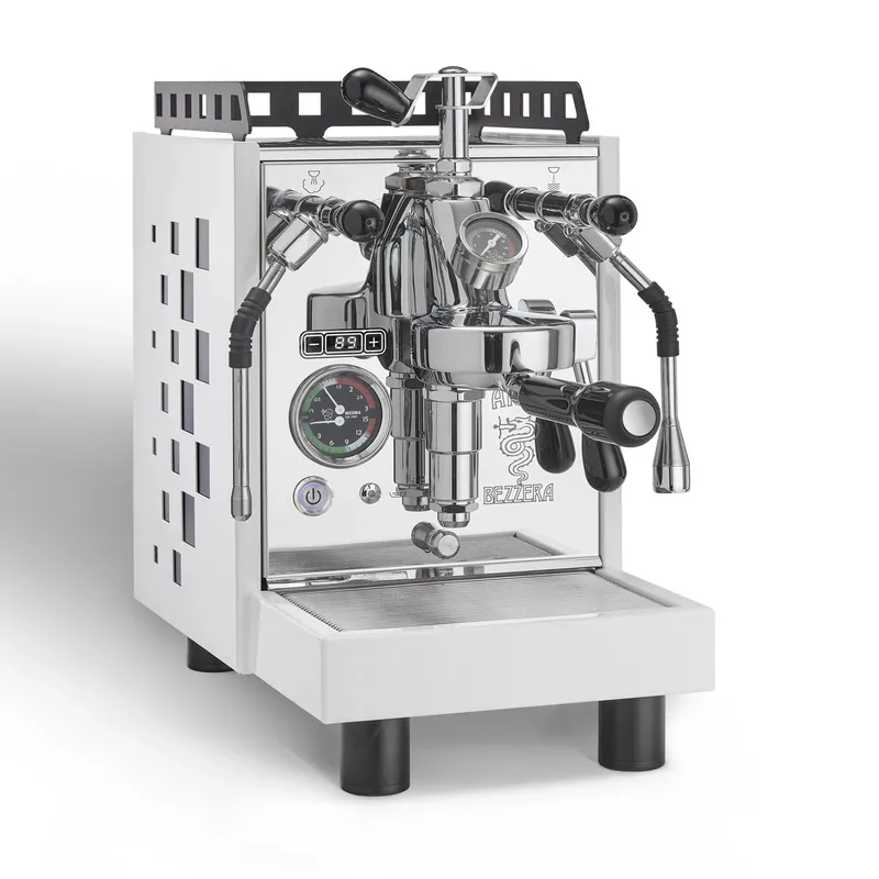Bezzera Aria TOP Heat Exchange Espresso Machine w/ PID, Flow Control (White)