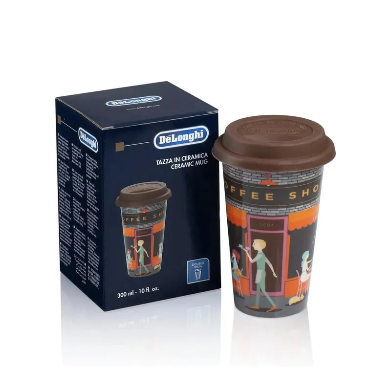 De‘Longhi Double Walled Ceramic Thermal Mug (Coffee Shop) DLSC066