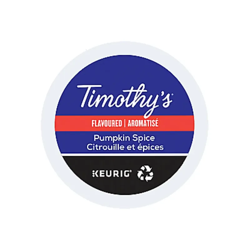 Timothy‘s Pumpkin Spice K-Cup Recyclable Pods (Box of 24)