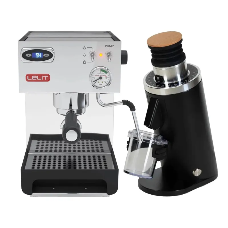 Lelit Anna 2 PL41TEM Espresso Machine with PID and DF54 (Black) Bundle