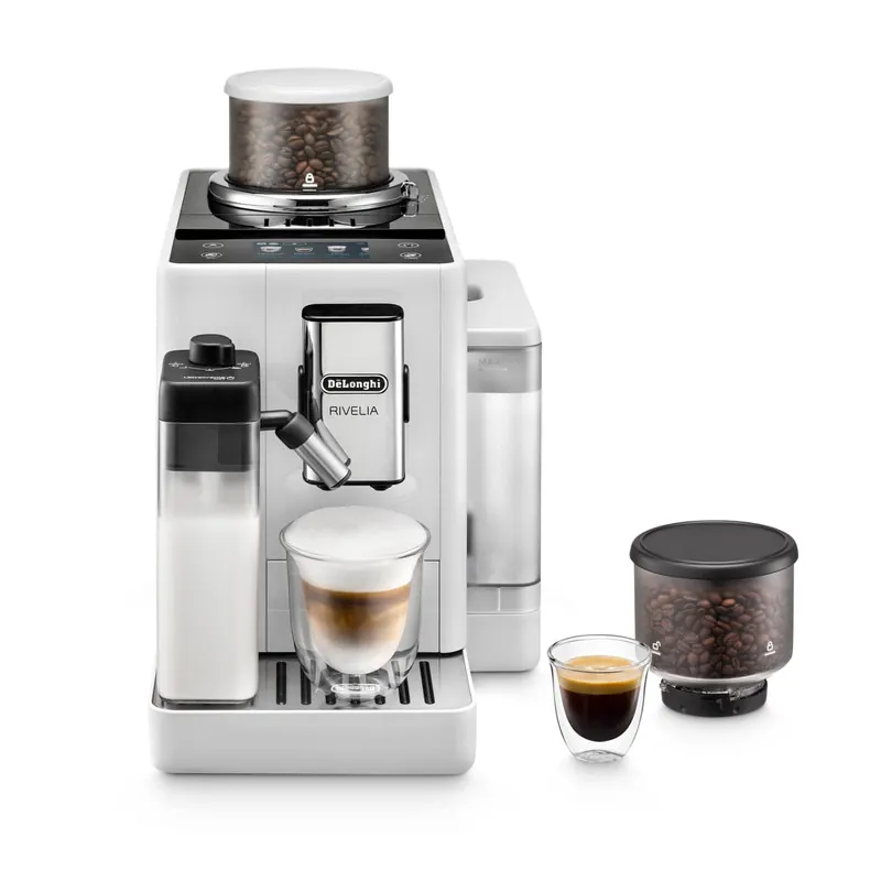 De‘Longhi Rivelia Super Automatic Espresso Machine EXAM44055W (Arctic White)